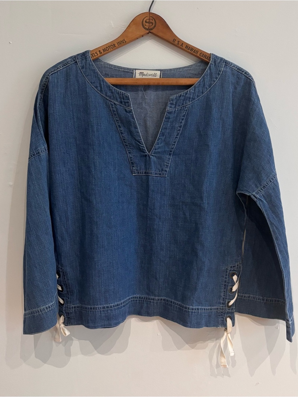 Madewell Denim Tunic Top - Blue XS